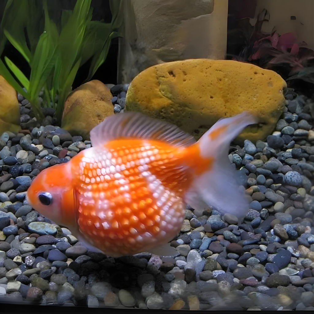 Live Fish Gold Fish Pearlscale (2-3 cms) | Single
